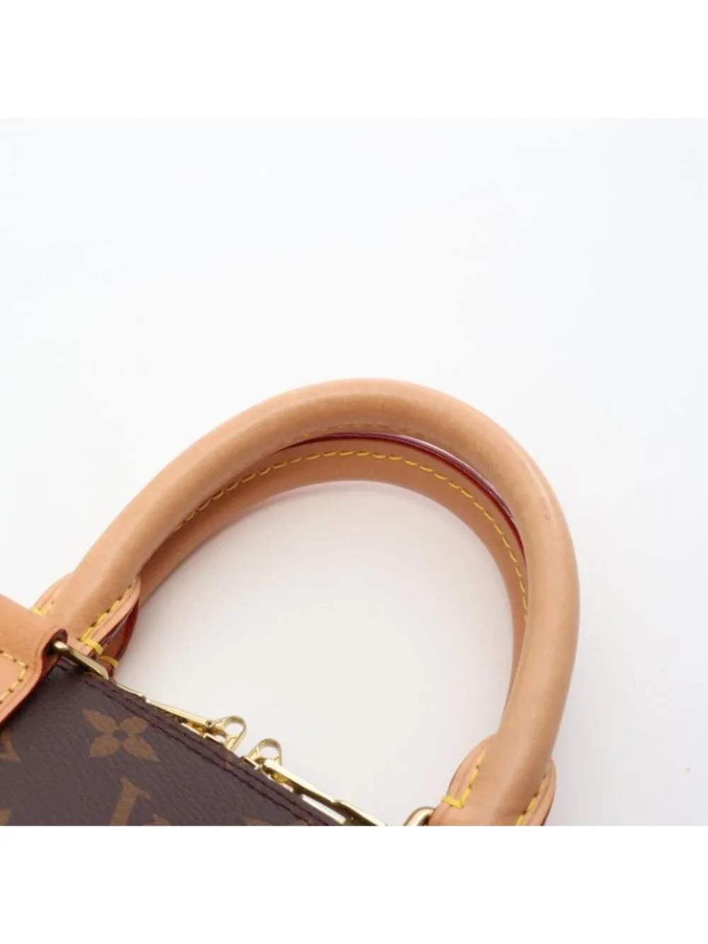 Louis Vuitton Alma BB Monogram 2-Way Canvas Leather Handbag